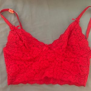 Red bralette